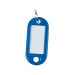 Q-Connect Key Fob 2 Holes Blue Pk100