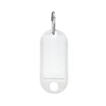 Q-Connect Key Fob 2 Holes Wht Pk100