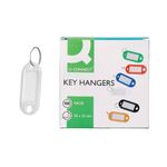 Q-Connect Key Fob 2 Holes Wht Pk100