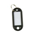 Q-Connect Key Fob 2 Holes Blk Pk100