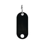 Q-Connect Key Fob 2 Holes Blk Pk100