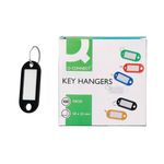Q-Connect Key Fob 2 Holes Blk Pk100