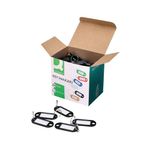 Q-Connect Key Fob 2 Holes Blk Pk100