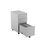 Jemini 3 Drw Mobile Pedestal Silver