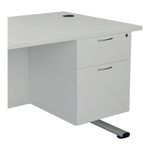 Jemini 2 Drw Fixed Pedestal White