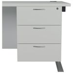 Jemini 3 Drw Fixed Ped White