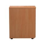 First 3Drw Desk High Pedestal Beech