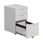 First 3 Drw Under Desk White