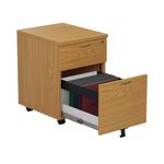 First 2Drw Mobile Pedestal Nova Oak