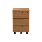 First 3Drw Mobile Pedestal Nova Oak