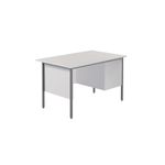 Modara Desk 2Drw Fxd Ped 1200Mm Wht