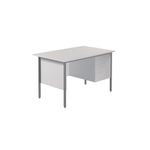 Modara Desk 3Drw Fxd Ped 1200Mm Wht