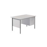 Modara Desk 3Drw Fxd Ped 1200Mm Wht