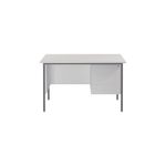 Modara Desk 3Drw Fxd Ped 1200Mm Wht