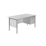 Modara Desk 2Drw Fxd Ped 1500Mm Wht