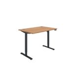 Sm Sit/Stand Desk 1200X800 Beech/Blk