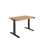 Dm Sit/Stand Desk 1200X800 Beech/Blk