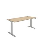 Dm Sit/Stand Desk 1800X800 Oak/Slv
