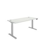 Dm Sit/Stand Desk 1800X800 Wht/Slv