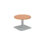 Forge Low Table 600Mm Beech/Silver