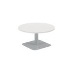 Forge Low Table 800Mm White/Silver