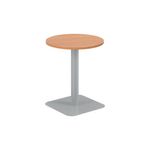 Forge Mid Table 600Mm Beech/Silver