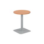 Forge Mid Table 600Mm Beech/Silver