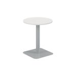 Forge Mid Table 600Mm White/Silver