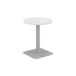 Forge Mid Table 600Mm White/Silver