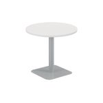 Forge Mid Table 800Mm White/Silver