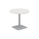 Forge Mid Table 800Mm White/Silver