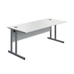 Modara Tu Rect Desk 1800Mm Wht/Slv