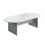 Modara Oval Brdr Table 2400X730 Wht