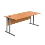 Modara Tu Rect Desk 1800Mm Bch/Wht