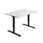 Modara Sm Sit/Stand Dsk 1200 Wht/Blk