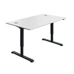 Modara Sm Sit/Stand Dsk 1400 Wht/Blk
