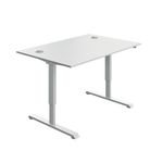Modara Sm Sit/Stand Dsk 1200 Wht/Wht