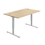 Modara Sm Sit/Stand Dsk 1400 Oak/Wht