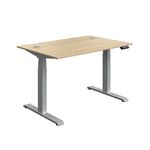 Modara Dm Sit/Stand Dsk 1200 Oak/Slv