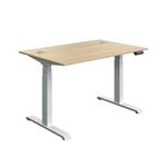Modara Dm Sit/Stand Dsk 1200 Oak/Wht