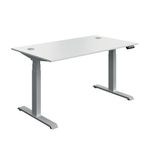 Modara Dm Sit/Stand Dsk 1400 Wht/Slv