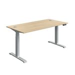 Modara Dm Sit/Stand Dsk 1600 Oak/Slv