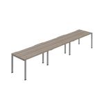 Jemini 3P Bench Desk Grey Oak/Slv X3
