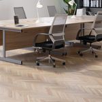 Jemini Rect Desk 1200 G/Oak/Silver