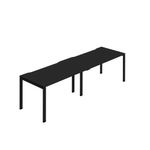2 Person Bench Desk 1200Mm Black X2