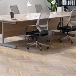 Jemini Single Rect Desk 1400 White