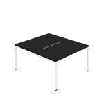 2 Per Back-Back Bench Desk Blk/Wht