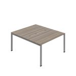 2 Per Back-Back Bench Desk Goak/Slv