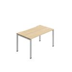 1P Bench Desk 1400X800 Nova Oak/Slv