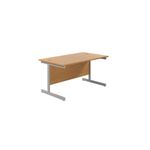 Jemini Rect Desk 1200 N/Oak/Silver